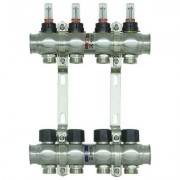 Колекторний блок з витратомірами Raftec STEEL 1"х4 RC03-04